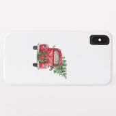Kerstboom en Red Truck iPhone XS Max Hoesje (Achterkant (horizontaal))