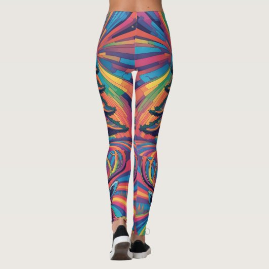 Kerstboom en rendier leggings (Achterkant)