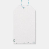 Kerstboom en rode vrachtwagen gunst cadeau Label Cadeaulabel (Achterkant)