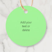 Kerstboom en Santa Vrolijk Kerstgroen Bedankjes Labels (Achterkant)