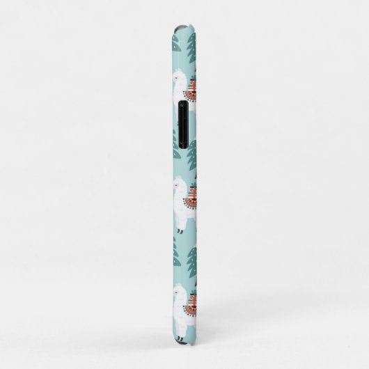 kerstboom en schattig lamappatroon Case-Mate iPhone case (Achterkant/rechts)