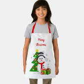 Kerstboom en Sneeuwman Kinderen Vakantie  Schort (Insitu)