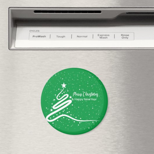 Kerstboom en sneeuwval magneet (Insitu (Vaatwasser))