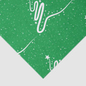 Kerstboom en sneeuwval tissuepapier (Detail)