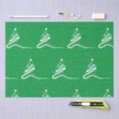 Kerstboom en sneeuwval tissuepapier (Craft)