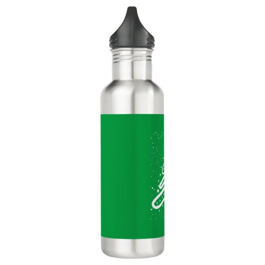 Kerstboom en sneeuwval waterfles  (Links)