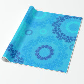 kerstboom en snoedige juwelen cadeaupapier (Uitgerold)