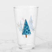 kerstboom en snoedige juwelen glas (Achterkant)