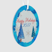 kerstboom en snoedige juwelen ornament (voorkant)