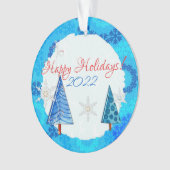 kerstboom en snoedige juwelen ornament (voorkant)