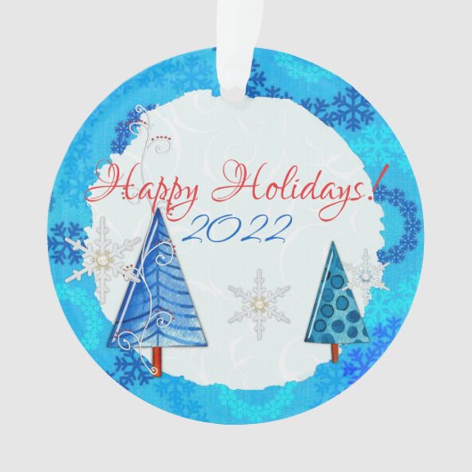 kerstboom en snoedige juwelen ornament (voorkant)