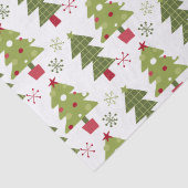 kerstboom en snoeischopflakken tissuepapier (Detail)