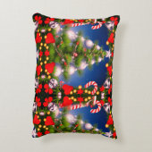 Kerstboom en Snoep Decoratief Accent Kussen (Achterkant (Verticaal))