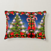 Kerstboom en Snoep Decoratief Accent Kussen (Achterkant)