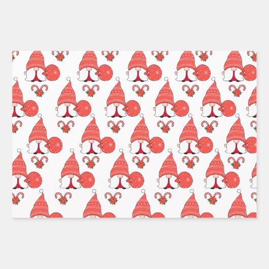 kerstboom en snoepriet inpakpapier vel (Voorkant 3)