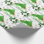 Kerstboom en Snowmen - Cadeaupapier (Hoek)