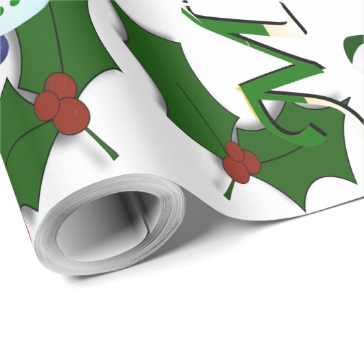 Kerstboom en Snowmen - Cadeaupapier (Rol Hoek)