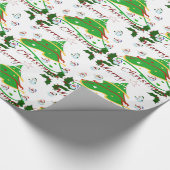 Kerstboom en Snowmen - Cadeaupapier (Hoek)
