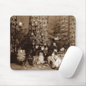 Kerstboom en speelgoed Circa 1900 Mousepad Foto Muismat (Met muis)