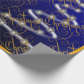 Kerstboom en sterren - cadeaupapier (Hoek)