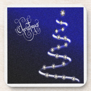 Kerstboom en sterren - drankjes onderzetter