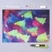 KERSTBOOM EN STERREN WATERVERF TISSUEPAPIER (Craft)