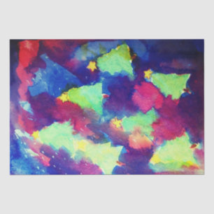 KERSTBOOM EN STERREN WATERVERF TISSUEPAPIER