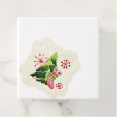 Kerstboom en Stocking Whimsey Bedankjes Labels (In situ)
