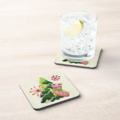 Kerstboom en Stocking Whimsey Bier Onderzetter (Rechterzijde)