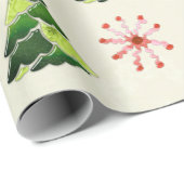 Kerstboom en Stocking Whimsey Cadeaupapier (Rol Hoek)