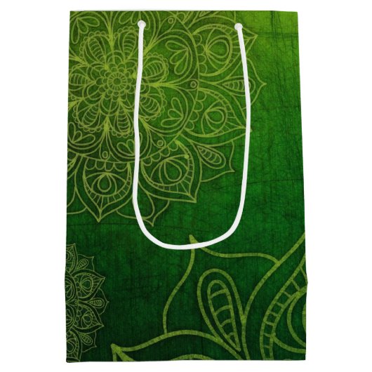 Kerstboom en Stocking Whimsey Medium Cadeauzakje (Achterkant)