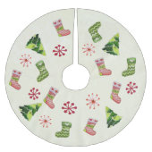 Kerstboom en Stocking Whimsey Rok (Voorkant)