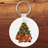 Kerstboom en Teddy Bears Sleutelhanger (Voorkant)