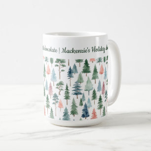 Kerstboom en tekst gepersonaliseerd koffiemok