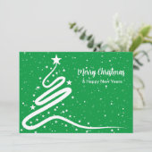 Kerstboom en uitnodiging tot herroeping (Staand voorkant)