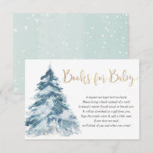 Kerstboom- en winterboeken voor baby shower