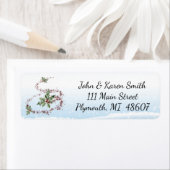 Kerstboom en winteretiket etiket (Insitu)