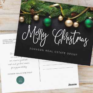 kerstboom en zogenaamde pretkerst briefkaart