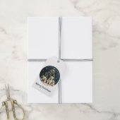 Kerstboom Engelse Bulldog Puppies Cadeaulabel (Met Touw)