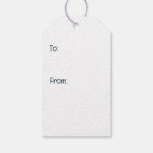 Kerstboom Engelse Bulldog Puppies Cadeaulabel (Achterkant)