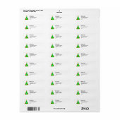 Kerstboom etiket (Full Sheet)