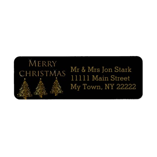 kerstboom etiket (Voorkant)