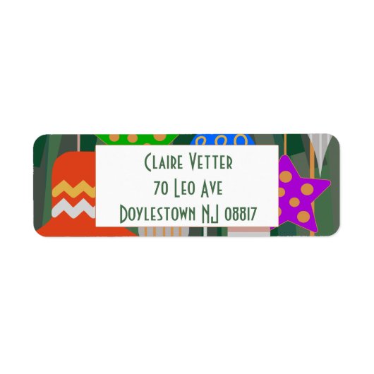 kerstboom etiket (Voorkant)