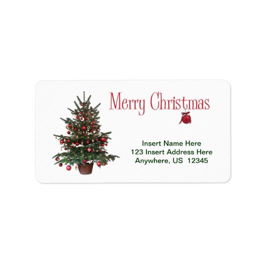 Kerstboom Etiket (Voorkant)