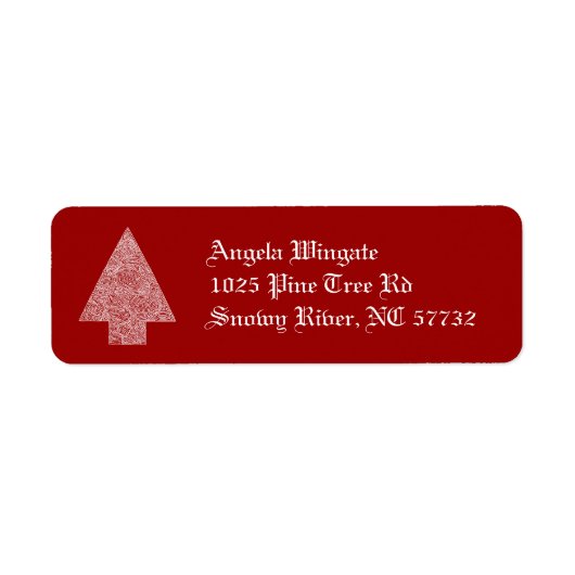Kerstboom Etiket (Voorkant)