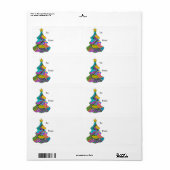 Kerstboom Etiket (Full Sheet)