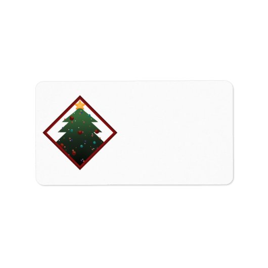 kerstboom etiket (Voorkant)