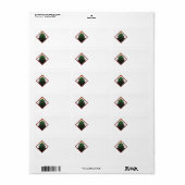 kerstboom etiket (Full Sheet)