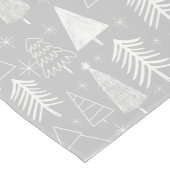 Kerstboom - Evergreen Tree - Pine Tree Grey Korte Tafelloper (Hoek)