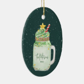 Kerstboom Extreme Milkshake Holiday Ceramic O Keramisch Ornament (Rechts)